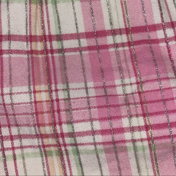 Pink hint glitter plad shorts - Picture 5 of 5